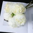 thumbnail image 6 of Ludlz Fake Flowers Vintage Artificial Peony Silk Flowers Bouquet Wedding Home Decoration, 1 Bouquet 5 Heads Peony Artificial Faux Silk Fake Flowers for Home Wedding Decor, 6 of 7