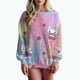 thumbnail image 1 of Sudadera con estampado de gran tamaño para mujer, sudadera holgada de estilo anime de otoño 2024, sudaderas con capucha de alta calidad con estampado de Hello Kitty para niña, 1 of 1