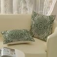 thumbnail image 4 of Sage Green Boho Pillow Covers 18x18 Inch 2 Pcs Vintage Carpet Pattern Bohemia Decor Throw Pillows Spring Summer Outdoor Farmhouse Decoration Pillowcase Linen Cushion Cover for Couch Sofa Bed, 4 of 6