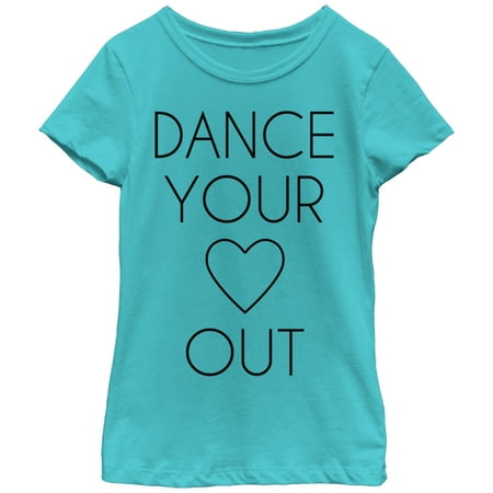 About Dance T-shirt - Chin Up Girls' Dance Your Heart Out T-Shirt