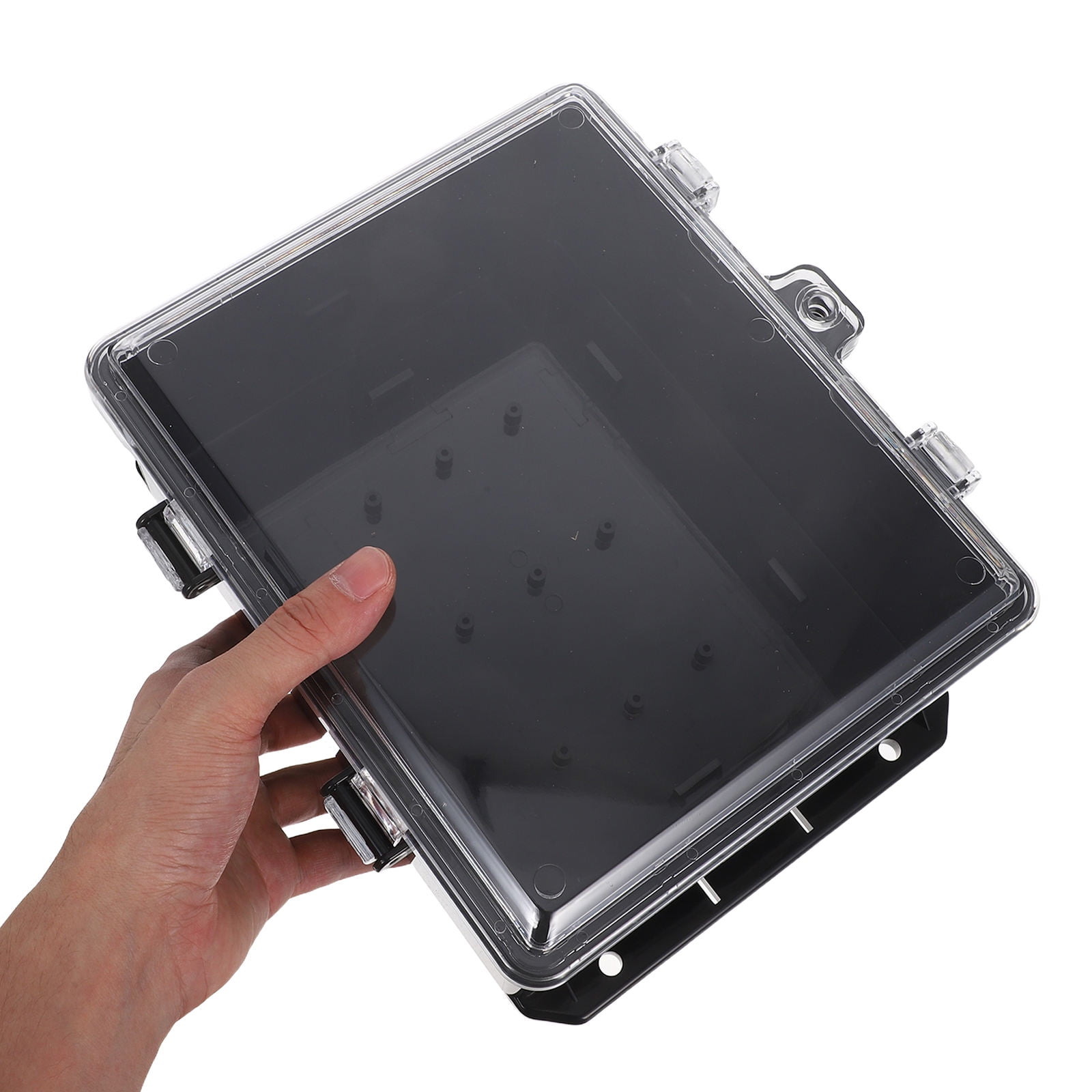 Luxshiny Black Outdoor Electrical Enclosure Box with Space and Simple Installation