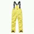 thumbnail image 4 of HCNTES Children's Insulated Snowsuit with Adjustable Straps Kids Winter Bib Overalls for Skiing Outdoor Fun(A01-Yellow,XXL), 4 of 7