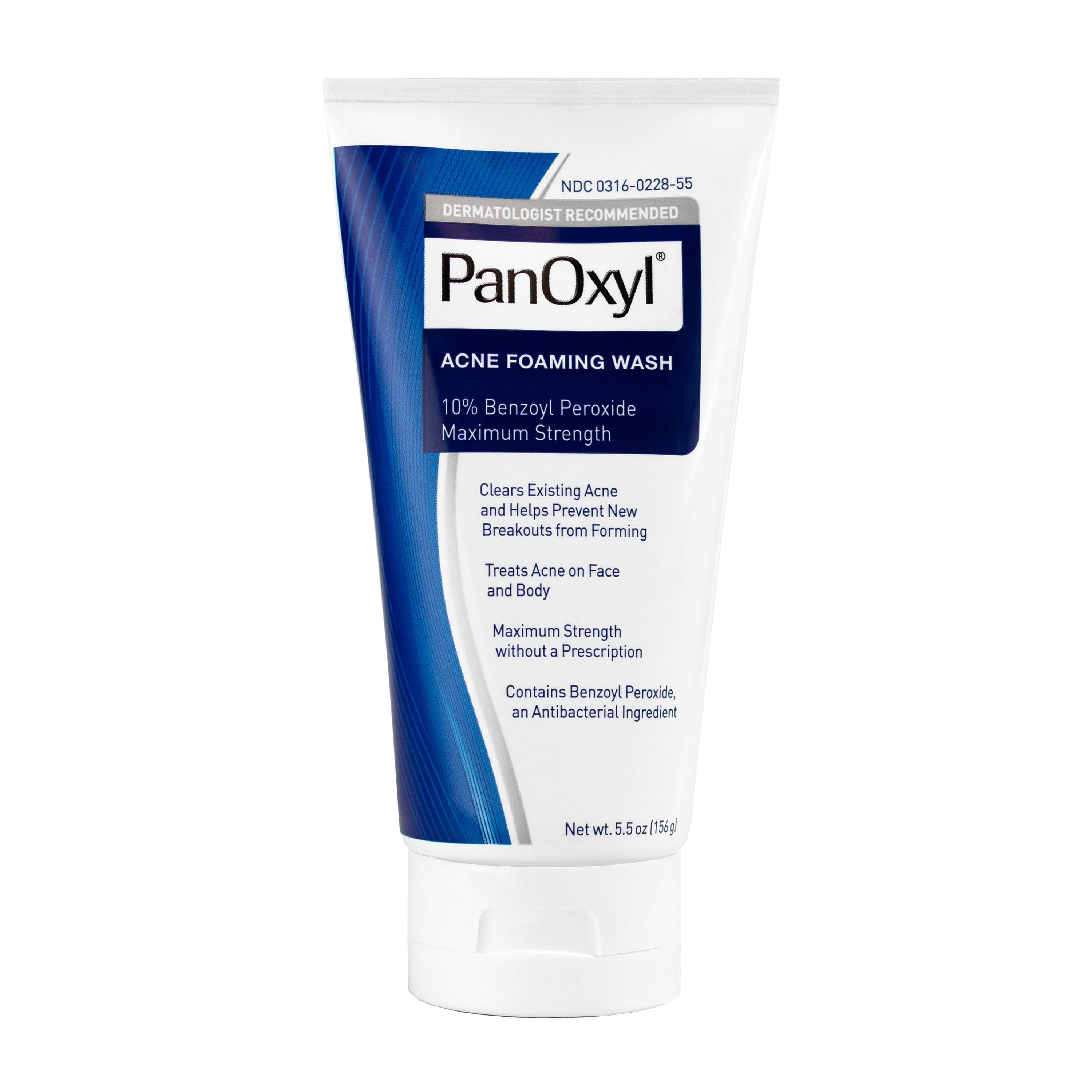 PanOxyl Foaming Acne Wash - Maximum Strength 10% Benzoyl Peroxide - 5.5 oz - Walmart.com