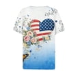 thumbnail image 5 of MEICHEN Summer Usa 250th Anniversary Tops for Women Casual Print Blouses Patriotic Graphic Tees Short Sleeve V Neck T Shirt, 5 of 6