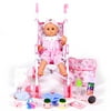 Kid Connection Baby Doll and Stroller Deluxe Gift Set