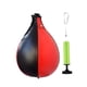 thumbnail image 3 of Saco de boxeo de velocidad, de cuero sintético, para boxeo, muay thai y fitness. Negro Rojo, 3 of 9