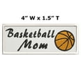 thumbnail image 2 of Basketball Mom Sports Star 4" W x 1.5" T Iron/Sew On Decorative Patch Travel Souvenir, 2 of 2