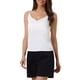 thumbnail image 4 of Camiseta de satén para mujer, tirantes, escote en V, top de seda casual, formal, capa, camisa de dormir 2026 M blanca, 4 of 6