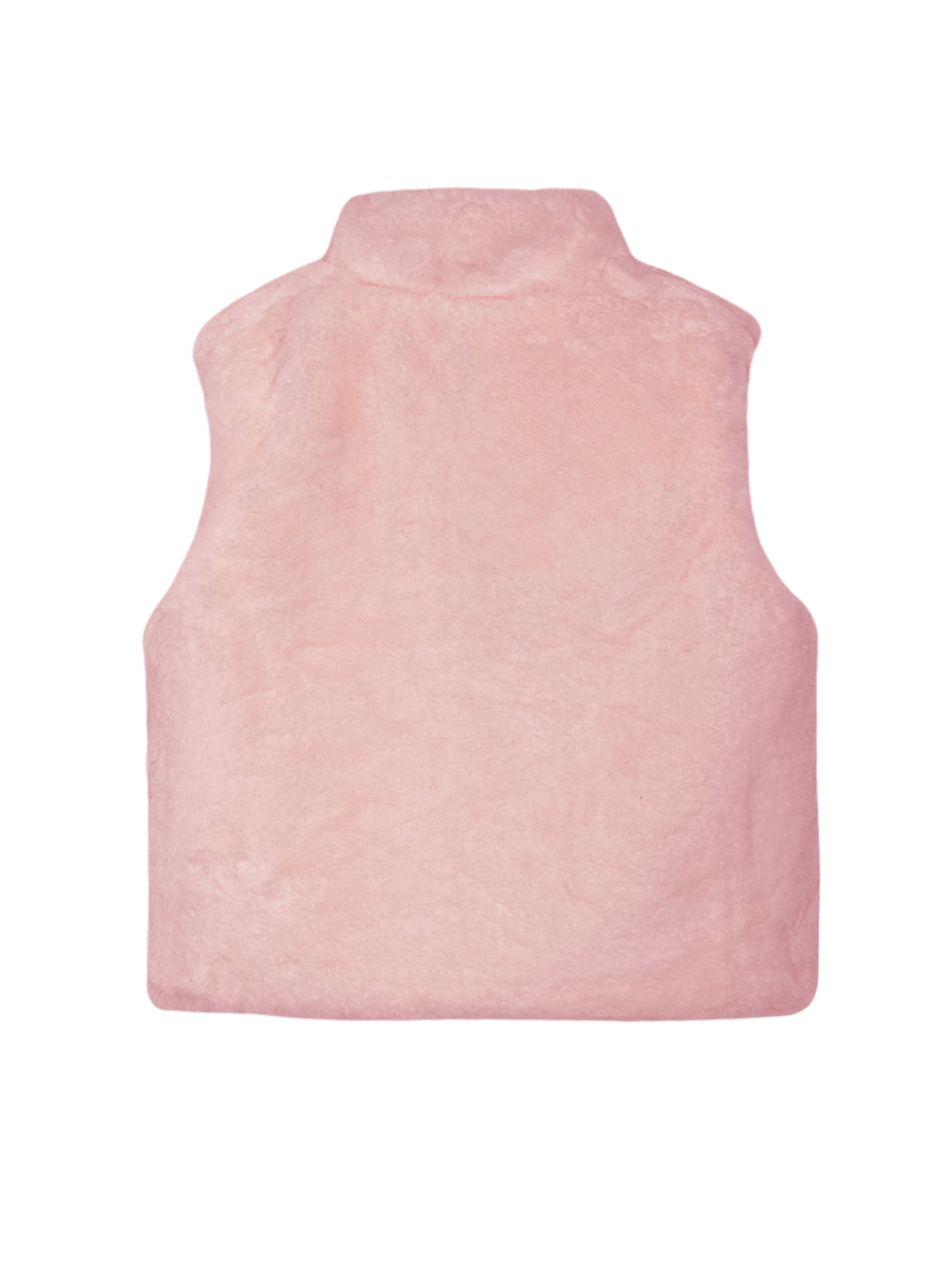 Wonder Nation Toddler Girl Reversible Faux Fur Vest, Sizes 12M-5T