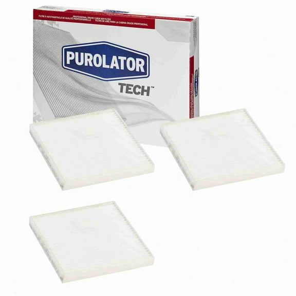 3 pc Purolator TECH TC25876 Cabin Air Filters for 224065 24065 4065 7T4Z-19N619-B 850 89065 AF1345 AFC1345 C25876 C25876P CAF1850M CAF1850P CAF2059 CAF5876 CF10547 F4065 L206-61-P11 L2Y6-61-P11