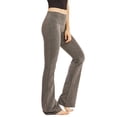 thumbnail image 3 of Women's Boot Cut Flare Yoga Pants Wide Waistband Comfortable Stretch Cotton, 3 of 5