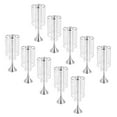 thumbnail image 6 of ToppiJoy 10 Pcs 27.5inch Silver Vase Wedding Luxurious Crystal Flower Stand Tabletop Flower Vase Wedding Party Birthday Engagements Decoration, 6 of 13