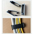 thumbnail image 5 of 50pcs Black Adhesive Cable Clips, Viaky Wire Management Clamps Cord Clips Holder for Home, Office, Cubicle, Car, Nightstand, Desktop PC TV Cable Organizer Runs, 5 of 9
