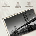 thumbnail image 6 of Elephant Stock Sf Bay Bridge Black And White Wall Art - Horizontal Canvas Wall Art - Living Room Wall Decor - City Canvas - Black And Gray Decor - 36" x 24", 6 of 8