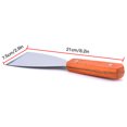 thumbnail image 3 of Cooking Scraper Kitchen Restaurant Stainless Steel Wooden Handle Scraper Spatula Flipper Cooking Utensil Baohd, 3 of 9