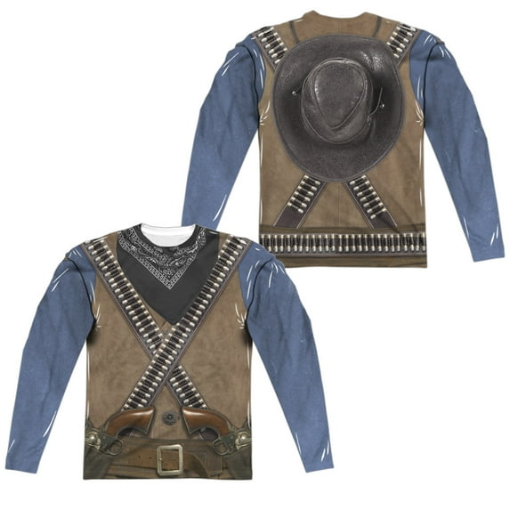 Gunslinger (Front - Back Print) - Regular Fit Long Sleeve Shirt - XXX-Large