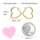 thumbnail image 4 of Pendientes aros plata 925 para mujer pendientes pequeños huggie pendientes hipoalergénicos, 4 of 4