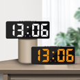 thumbnail image 2 of Reloj despertador Digital con Control de voz, reloj de mesa de escritorio con modo nocturno, función anti-interferencias, LED, 12/24H, 2 of 4