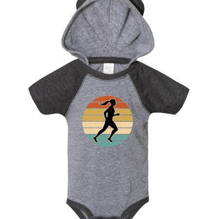 

Inktastic Running Gift Female Runner Gift Baby Girl Bodysuit
