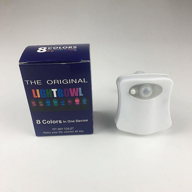 Luz LED para inodoro QUANZHOUTIANDI Sensor de movimiento 8 colores blanco