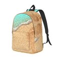 thumbnail image 2 of Balery Beach Footprint Vintage Canvas Backpack for Men and Women - Large Capacity, Durable Travel Laptop Bag for School, Work, Hiking, and Outdoor Activities, 2 of 7