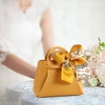 thumbnail image 3 of Bolsa de recuerdo portátil, con cinta con asas Mini bolso de cuero de PU Bolsas de regalo elegantes para boda Fiesta Celebración Pascua Amarillo yotijar Bolsas para regalos de fiesta, 3 of 7