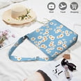thumbnail image 2 of Retro Watercolor Daisy Graphic Handbag Adjustable for Shoulder or Crossbody Wear, 2 of 5