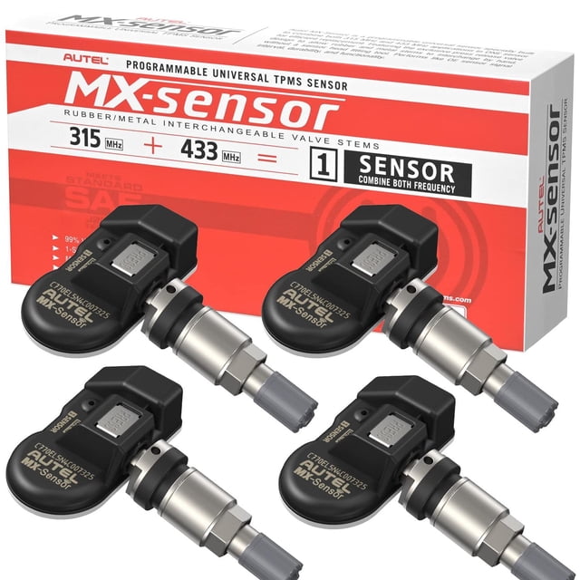 Set de Sensores TPMS Autel MaxiTPMS 2 en 1 Negro Programables