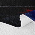 thumbnail image 5 of Castle Fairy Sports Car Twin Quilt Set for Boys,Smoke Splash Art Twin Coverlet Set for Bedroom,Blue Red, 5 of 7