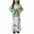 thumbnail image 1 of Mefallenssiah Robe Longue Musulmane Moyenne Grande Fille Manches Longues Col Rond Ensemble Jupe, 1 of 7
