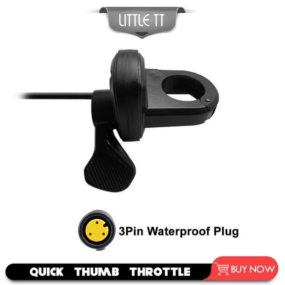 Splihome E-Bike Thumb Throttle Right Finger Throttle for 12-72V for Bafang Bbs01/02 Bbshd Electric Bicycle Thumb Throttle Speed Control