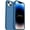 Azure Blue, variant on iPhone 14 Plus Phone Case, [Military Shockproof Protection] Liquid Silicone Case with [Soft Anti-Scratch Microfiber Lining] Camera & Screen Protection, 6.7 inch, Stone