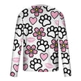 thumbnail image 5 of Qingpeng T Shirt for Men Dog Paw Print Shirt Long Sleeve Cute Tops Casual Lightweight Tee Shirts, 5 of 5