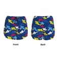 thumbnail image 6 of Goofa Cartoon Shark Printed Women 2 in 1 Running Shorts,Quick Dry Athletic Workout Shorts,High Waisted Athletic Shorts with Liner Pockets-, 6 of 9