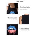 thumbnail image 3 of Arvbitana Women Independence Day Tank Tops 4th of July Graphic Print Flag Stars Cropped Racerback USA Vest Top S-XL, 3 of 9