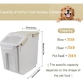 Large Flour Storage Container Bin 25lb, 2Pack Airtight Rice Storage ...