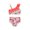 Watermelon Red, variant on Ymyiu Swim Suits for Teens Girls' Swimwear UPF 50 Tankini Top and Bikini Bottom Swim Set 5T 6T (Watermelon Red,5-6 Years)