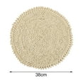 thumbnail image 6 of Table Mat Wear-resistant Heat-resistant Desk Protector Hand-woven Placemat Home Decor Daily Use for Household, 6 of 8