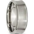 thumbnail image 4 of Titanium Brushed & Polished Concave 8mm Beveled Edge Band (Size 9) Made In China tb47-9, 4 of 5