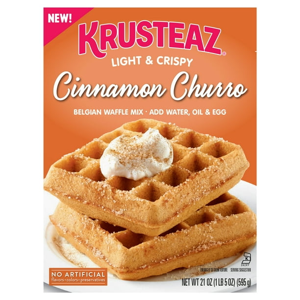 Krusteaz Cinnamon Churro Belgian Waffle Mix