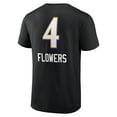 thumbnail image 3 of Men's Zay Flowers Black Baltimore Ravens Team Wordmark Player Name & Number T-Shirt, 3 of 3
