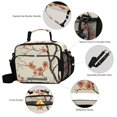 thumbnail image 3 of FORMRS Student Insulated Lunch Bag with Shoulder Strap Reusable Cooler Box for School, Light Red Flowers, 3 of 9
