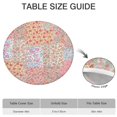 thumbnail image 6 of Pioneer Flower Floral Print Pattern Round Fitted Tablecloth with Elastic Edge,Dining Table Cover Waterproof,Outdoor Round Tablecloth for Camping,Dining,Indoor and Outdoor, 6 of 7