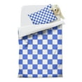 thumbnail image 2 of Blue White Checkered Duvet Cover and Pillowcase Set for Single Bedding, Bedroom Accessories for Kids Teens, 2 of 5