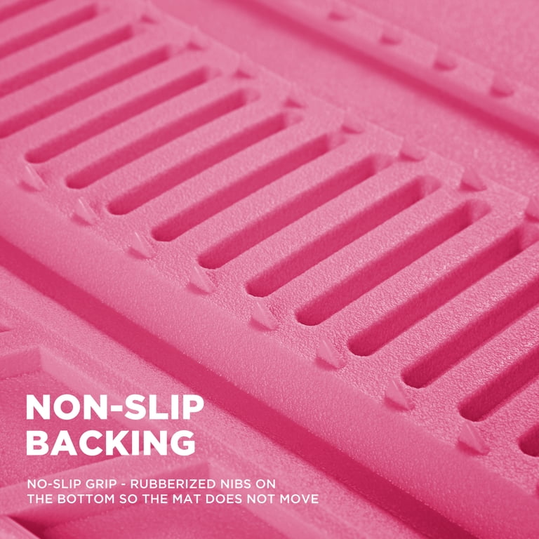 PIC AUTO Bling Hot Pink Sparkle Rubber Floor Mats photo 7