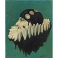 thumbnail image 3 of R. FERRÉ 15x18 Black Modern Framed Museum Art Print Titled - Head of Piertte (1930), 3 of 5