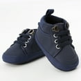 thumbnail image 2 of JDEFEG Toddler Size 13 Girls Shoes -Tied Shoes Solid Toddler Walkers Shoes Baby Kid Fashion First Girl Boys Baby Shoes Toddler Dress Boots Boy Dark Blue 11, 2 of 5
