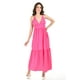 thumbnail image 1 of Maxi vestido doble tirante Roman Fashion /Juvenil, 14059 (Fiusha) fucsia G, 1 of 5