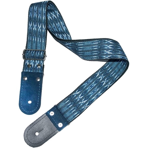 Correa para guitarra, Strap guitarra acústica, bajo eléctrico, guitarra eléctrica Kidam Gurú azul
