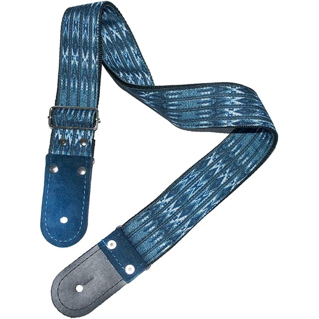 Correa para guitarra, Strap guitarra acústica, bajo eléctrico, guitarra eléctrica Kidam Gurú azul
